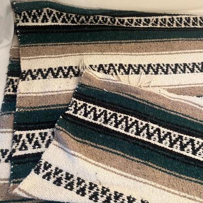 Two Woven Baskets, Serape & Blanket (LR-MG)