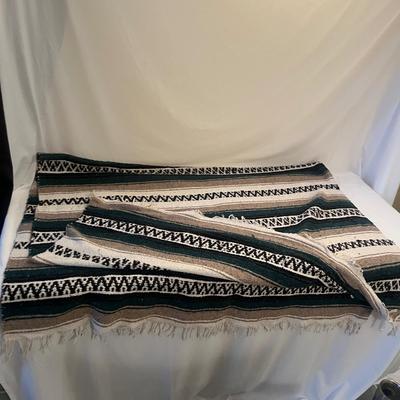 Two Woven Baskets, Serape & Blanket (LR-MG)