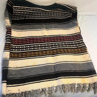 Two Woven Baskets, Serape & Blanket (LR-MG)