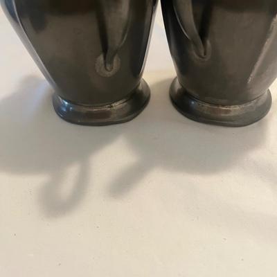 Pewter Tea Set & Two Ceramic Figurines (LR-MG)