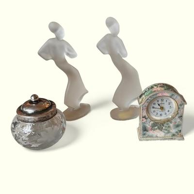 Mario Narcisi Glass Figurines, Linden Clock & More (LR-MG)
