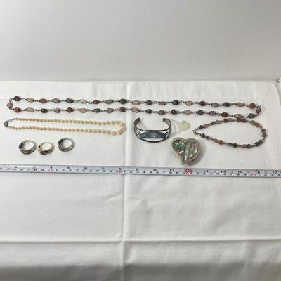 Stones, Shells & Pearls w/ Sterling and 12K (K-SS)