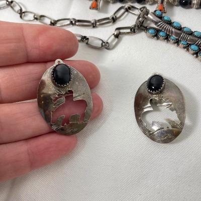 Native Style Squash Blossom and Other Sterling (K-SS)