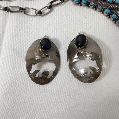 Native Style Squash Blossom and Other Sterling (K-SS)