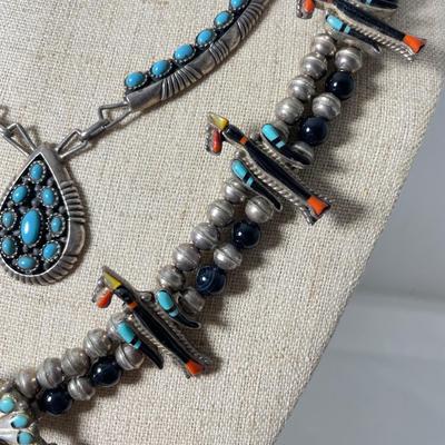 Native Style Squash Blossom and Other Sterling (K-SS)