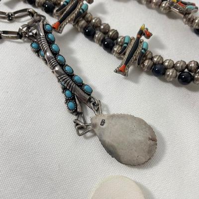 Native Style Squash Blossom and Other Sterling (K-SS)