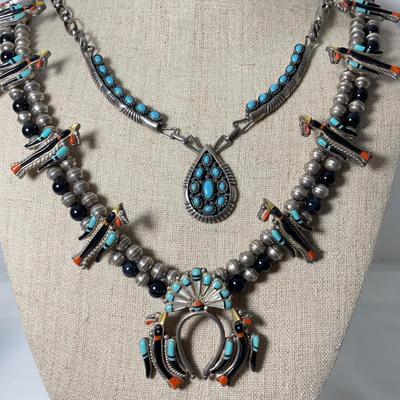 Native Style Squash Blossom and Other Sterling (K-SS)