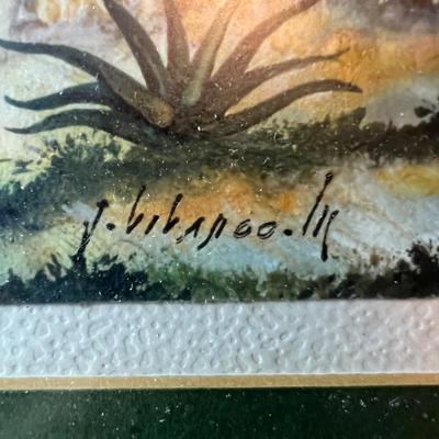 Signed Watercolor of Mexican Soldiers (GB-RG)
