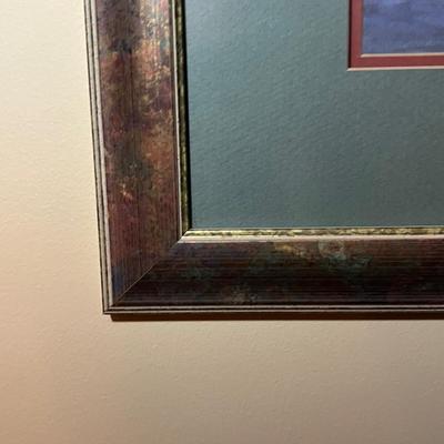 Canal Scene Art in Large Pretty Frame (DR-RG)
