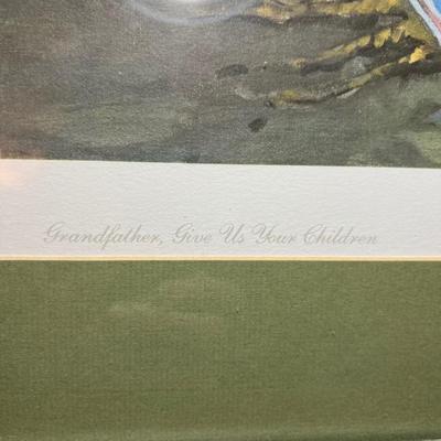 Ned Jacob ‘Grandfather Give Is Your Children’ Pencil Signed Print (GB-RG)