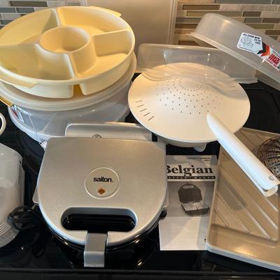 Belgian waffle maker, misc kitchen