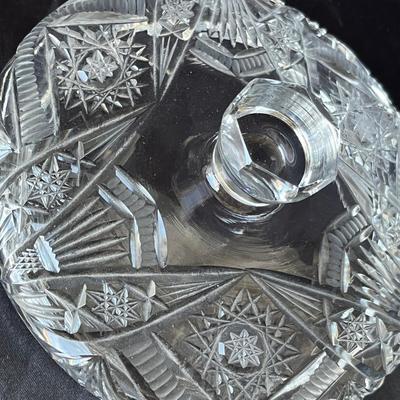 Lot 42 Cut Glass bisquit jar