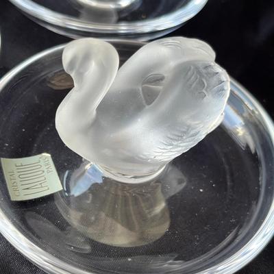 Lot 54 Lalique France pin trays