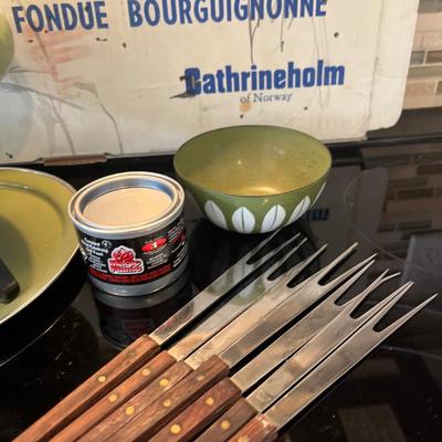 Vintage Catherine Holm fondue set with box
