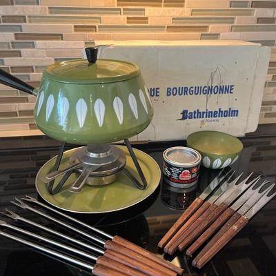 Vintage Catherine Holm fondue set with box