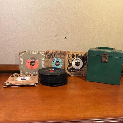 Vintage 45 Vinyl Records- Elvis, Beach Boys... (BC-MG)
