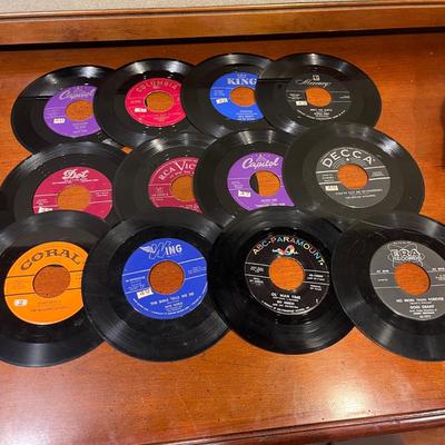 Vintage 45 Vinyl Records- Elvis, Beach Boys... (BC-MG)