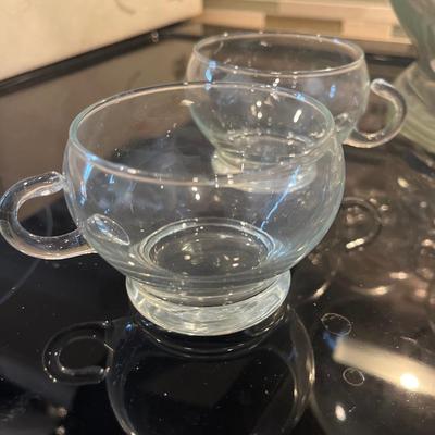 Punchbowl service for 12 & silverware servers