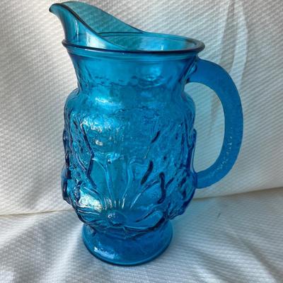 Lot 59 Indiana Glass Floral Pitcher