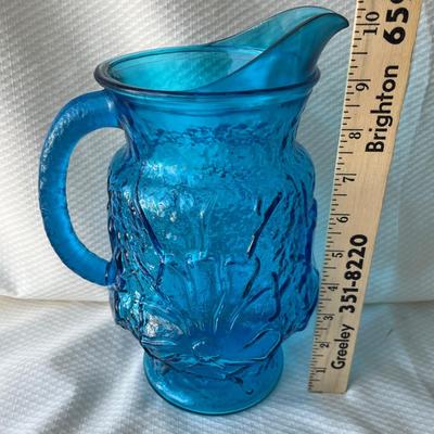 Lot 59 Indiana Glass Floral Pitcher