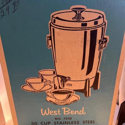 Vintage West Bend coffee percolator