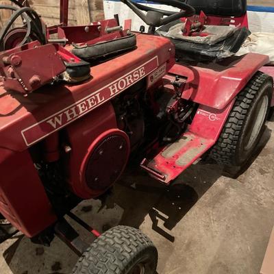 Wheel Horse C-150 with many attachments