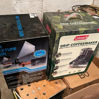 Texture gun and coffeemaker