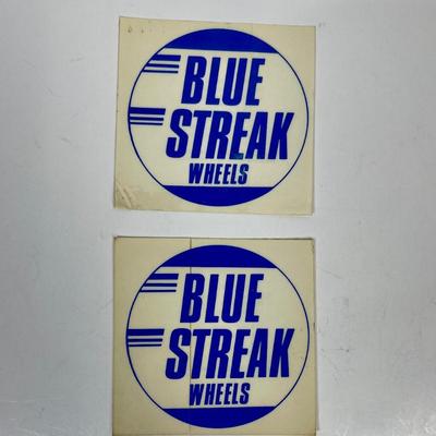 Vintage Automotive Equipment Stickers Lot - Bell Blue Streak and others