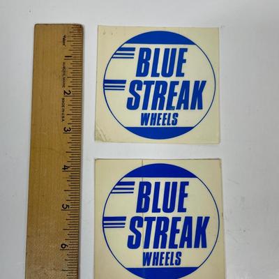 Vintage Automotive Equipment Stickers Lot - Bell Blue Streak and others