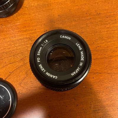 Canon AE1 35MM Camera with Extra Lenses & Accessories (BC-MG)