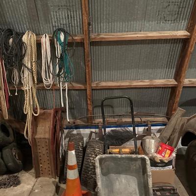 Car ramps, Dolly, Tires , Battery and misc