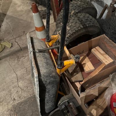 Car ramps, Dolly, Tires , Battery and misc