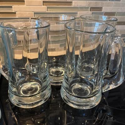 Mikasa Palazzo bowl, NIB glasses ((4) & beer mugs