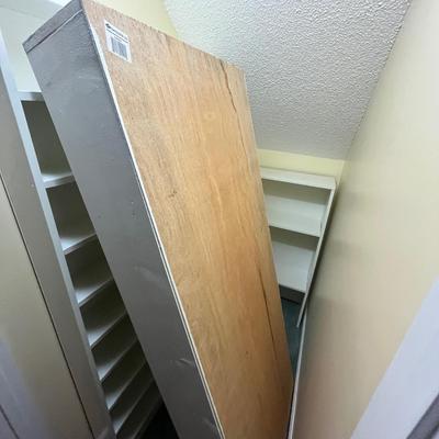 Four Wooden Shelving Units (BC-MG)