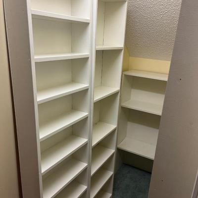 Four Wooden Shelving Units (BC-MG)