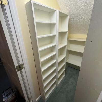 Four Wooden Shelving Units (BC-MG)