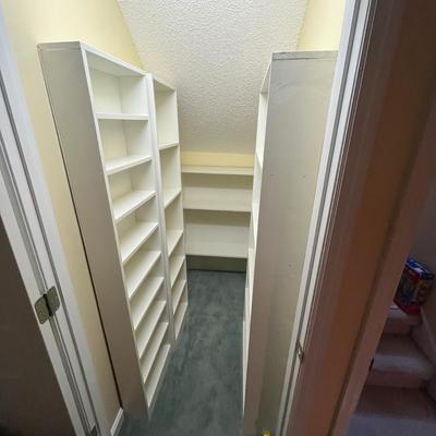 Four Wooden Shelving Units (BC-MG)