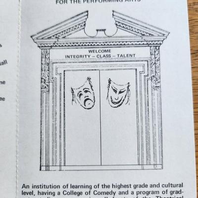 Invitation to a "Tribute to the Comedians"