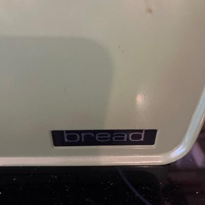 Vintage Avocado green bread box