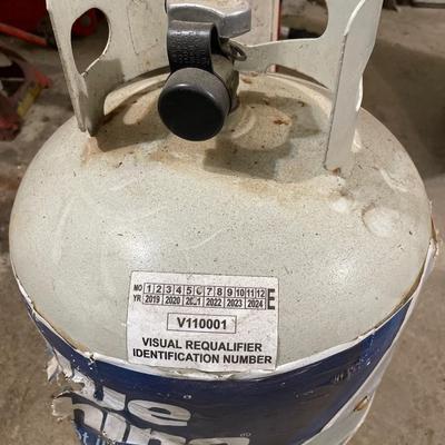 Gasoline and full propane tank