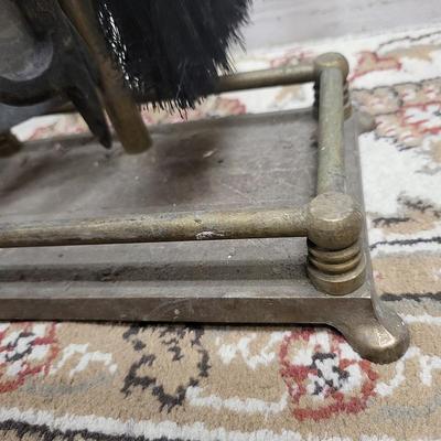 1950's Brass Duck Fireplace Tools