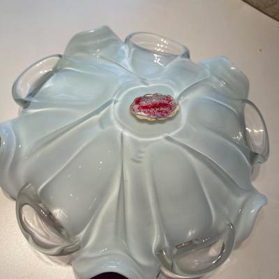 8” Murano glass dish