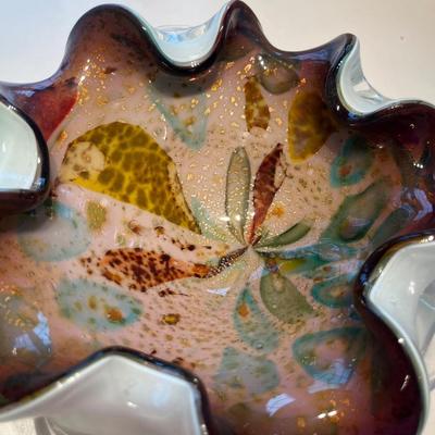 8” Murano glass dish