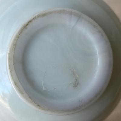 Lot 72 Antique Milk Glass Oil Lamp