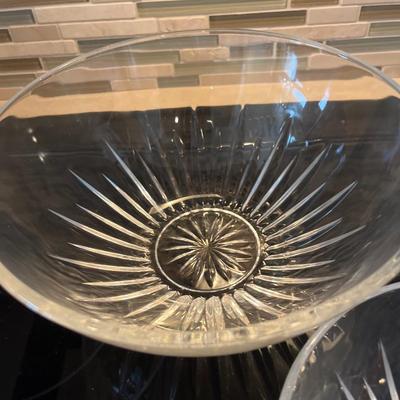 3 crystal bowls