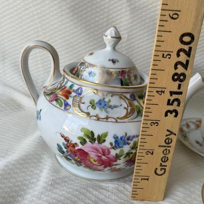 Lot 74 Dresden Tea Set