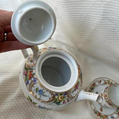 Lot 74 Dresden Tea Set