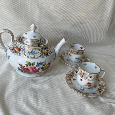 Lot 74 Dresden Tea Set
