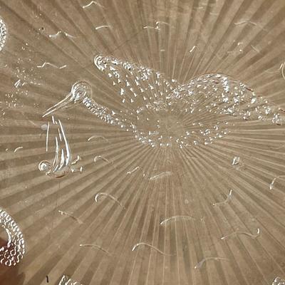 Lot 78 Antique Child's ABC carnival glass bowl