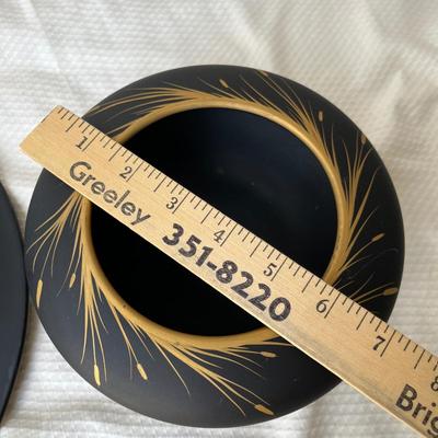 Lot 80 Tiffin Cattail satin glass bowls